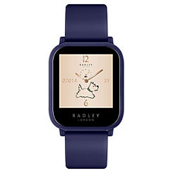 Ladies Series 10 Sapphire Blue Silicone Strap Smart Watch by Radley London