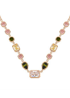 Ladies Tulip Street 18ct Rose Gold Plated Multi Shaped Czech Stone Necklace by Radley London
