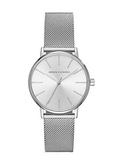 Ladies Watch with Stainless Steel Mesh Bracelet by Armani Exchange