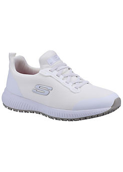 Ladies White Squad SR Trainers by Skechers