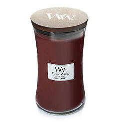 Large Hourglass Jar Black Cherry by WoodWick