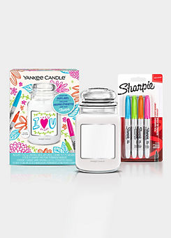 Large Jar Candle Gift Set - Sharpies Design by Yankee Candle