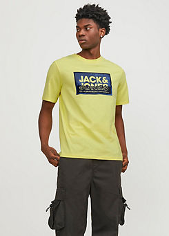 Large Logo Print T-Shirt by Jack & Jones