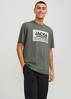 Large Logo Print T-Shirt by Jack & Jones
