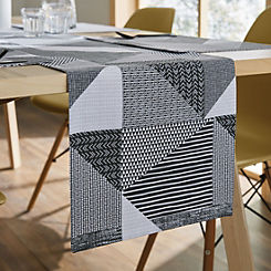 Larsson Geo Monochrome Table Runner by Catherine Lansfield