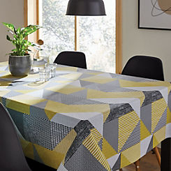 Larsson Geo Ochre Tablecloth by Catherine Lansfield