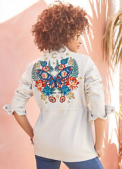 Layla’s Embroidered Boutique Jacket by Joe Browns