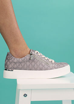 Layne Pewter Trainers by Lunar