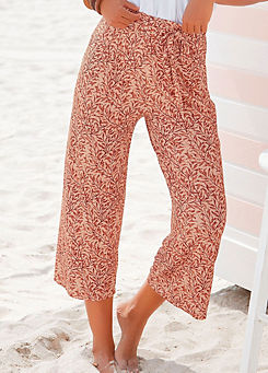 Leaf Printed Culottes by beachtime