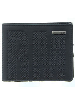 Leather Echo Wallet - Black by Storm London
