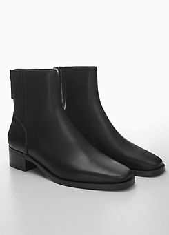 Leather Kas Ankle Boots by Mango