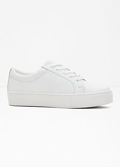Leather Lace-Up Retro Trainers by bonprix