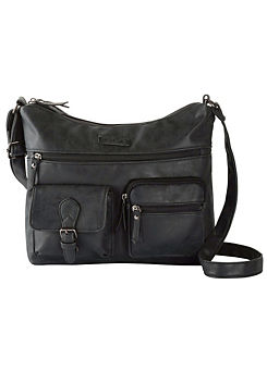 Leather Look Shoulder Bag by bonprix