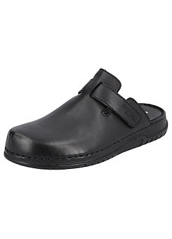 Leather Velcro Clogs by Rieker