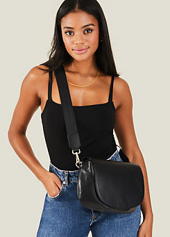 Leather Webbing Strap Crossbody Bag by Accessorize