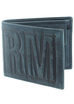 Leather Yell Wallet - Vintage Blue by Storm London