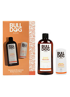 Lemon & Bergamot Body Care Duo - Shower Gel 500ml & Natural Deodorant 75ml by Bulldog