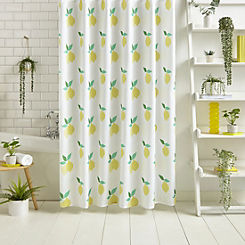 Lemon Zest Shower Curtain by Sassy B