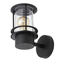 Leonis 1 Light E27 Miners Style Outdoor Wall Lantern by Zink
