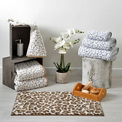 Leopard Jacquard Towels by Allure