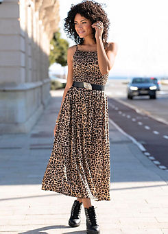 Leopard Print Midi Dress by Buffalo