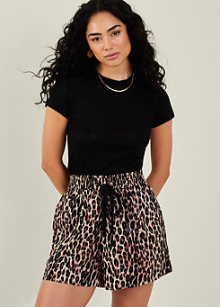 Leopard Print Shorts by Accessorize