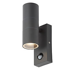 Leto 2 Light Outdoor Passive Infrared Sensor Stainless Steel Outdoor Wall Light by Zink