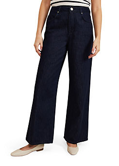 Liana Dark Wash Wide Leg Jeans by Phase Eight