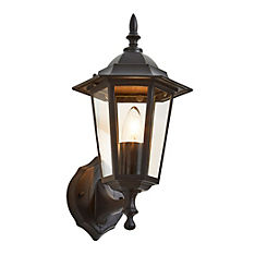 Libourne 1 Light 6 Panel E27 Traditional Outdoor Wall Lantern by Zink
