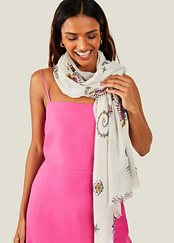 Lightweight Damask Scarf by Accessorize