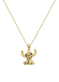Lilo & Stitch Gold Plated Sterling Silver Pendant Necklace by Disney