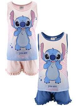Lilo & Stitch Pack of 2 Vest Pyjama Sets by Disney