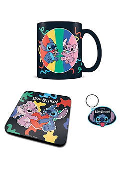 Lilo & Stitch You’re My Fave Mug, Coasted & Keychain Gift Set by Disney