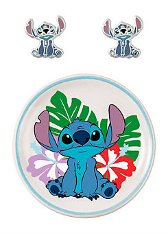 Lilo and Stitch Earrings and Trinket Tray Set by Disney