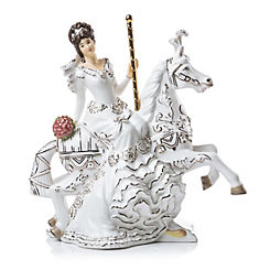 Limited Edition Carousel Bride Brunette Figurine by English Ladies Co
