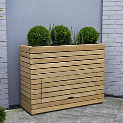 Linear Planter - Tall with Storage by Forest Garden