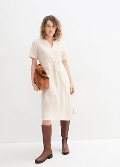 Linen Tunic Dress by bonprix