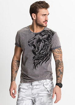 Lion Print T-Shirt by bonprix