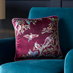 Llewelyn-Bowen Pink Birdity Absurdity 43x43 Filled Cushion by Laurence