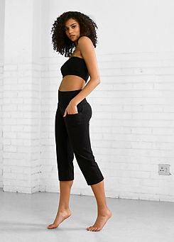 Logo Print Cropped Leggings by active by LASCANA