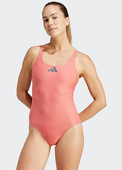Logo Print Cut-Out Swimsuit by adidas Performance