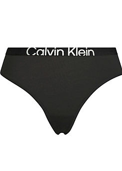 Logo Print Modern Thong by Calvin Klein