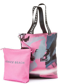 Logo Print Shopper Bag by Venice Beach
