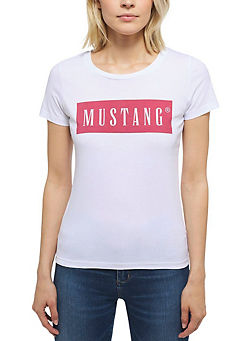 Logo Print T-Shirt by Mustang