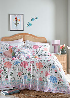Lois Cotton 180 Thread Count Printed Duvet Cover Set by Freemans Home