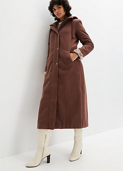 Long Hooded Coat by bonprix