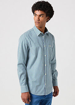 Long Sleeve Checked Shirt by Wrangler