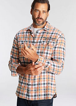 Long Sleeve Flannel Shirt by Man’s World