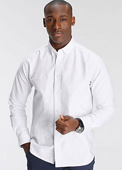 Long Sleeve Oxford Shirt by DELMAO