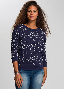 Long Sleeve Printed Sweatshirt by Kangaroos